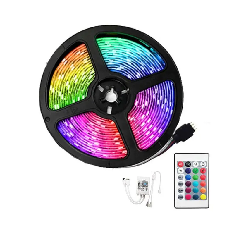 10-Meter Dimmable Led Strip Light Kit With Ir Remote Control 1