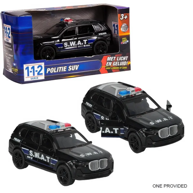112 S.W.A.T. Light-And-Sound Police Car (1:36 Scale) 1