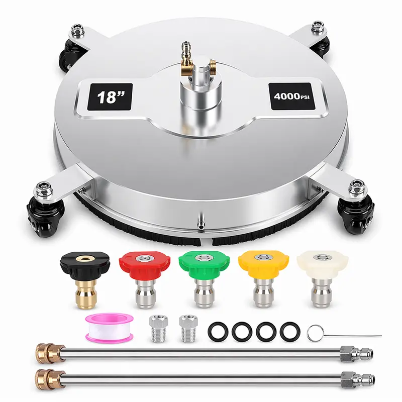 18-Inch Pressure Washer Surface Cleaner Kit With Nozzles & Connectors 1