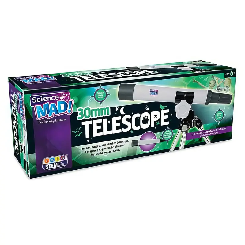 30Mm Portable Telescope – Science Mad Entry-Level Astronomy Kit 1