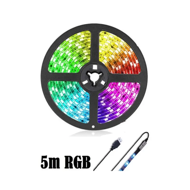 5-Meter Rgb Led Strip Light – Flexible, Dimmable Color-Changing Lighting 1