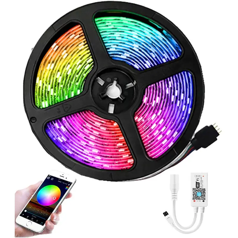 5-Meter Smart Rgb Led Strip Light With App & Voice Control Support 1