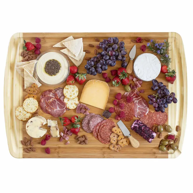 600Si Large Multi-Use Cutting And Noodle Board – 30" X 20" Sustainable Bamboo 1