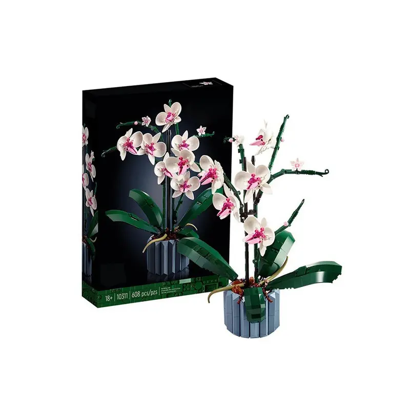 608-Piece Orchid-Themed Building Block Set – Creative Stem Toy For Kids 1
