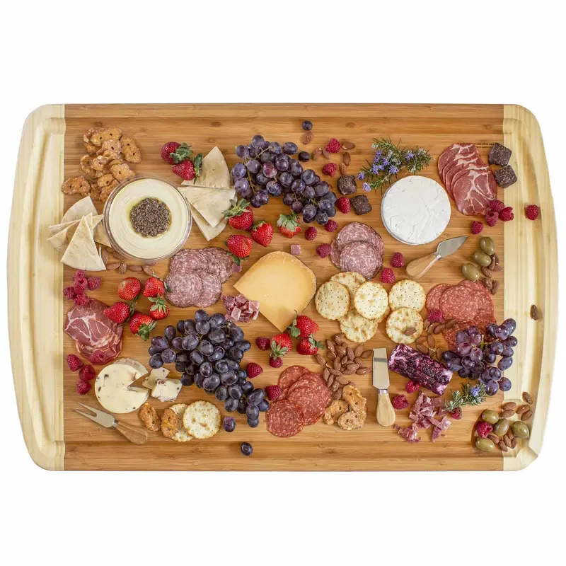 860Si Dual-Purpose Cutting & Noodle Board – Oversized 36" X 24" Bamboo Surface 1