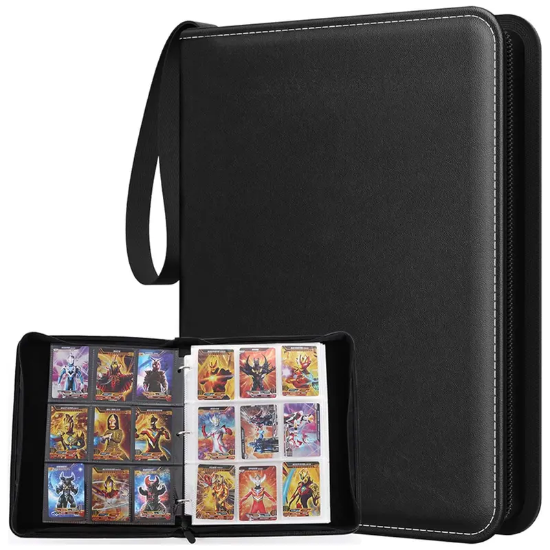 900-Capacity Card Collector Album – Zippered Storage Bag With Pocket Grid 1