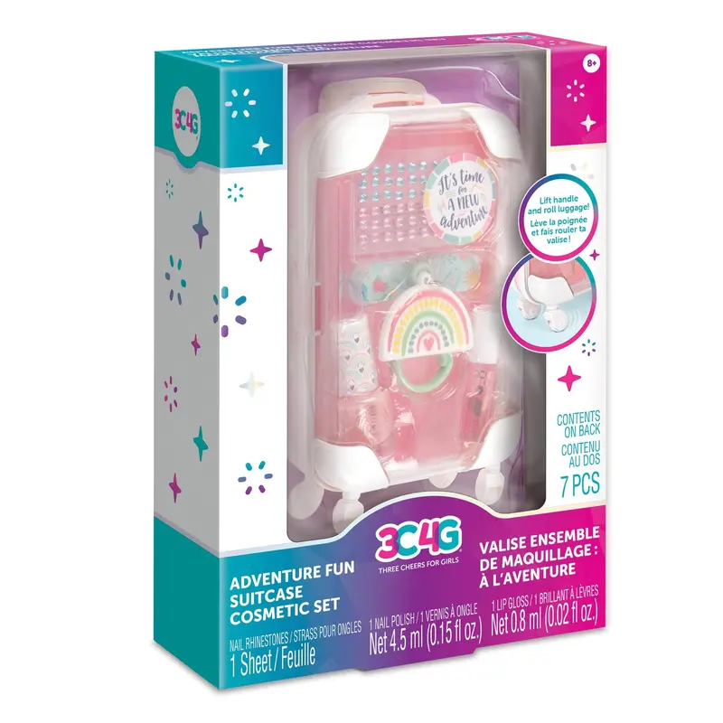 Adventure Fun Suitcase Cosmetic Set – Travel-Sized Beauty Kit 1