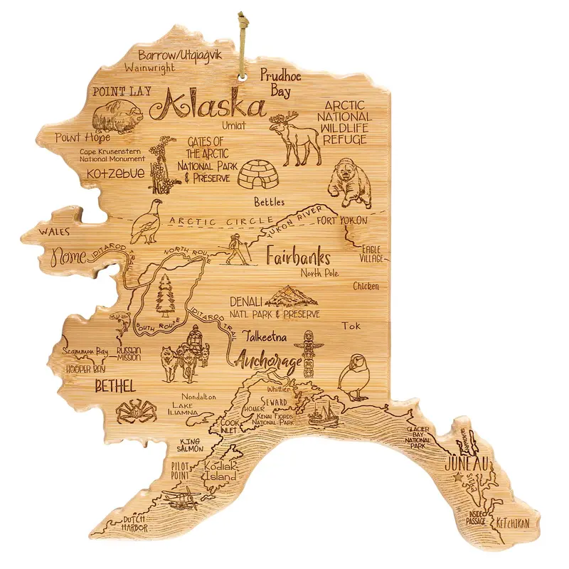 Alaska-Inspired Serving Board – 13.375" X 13.5" 1