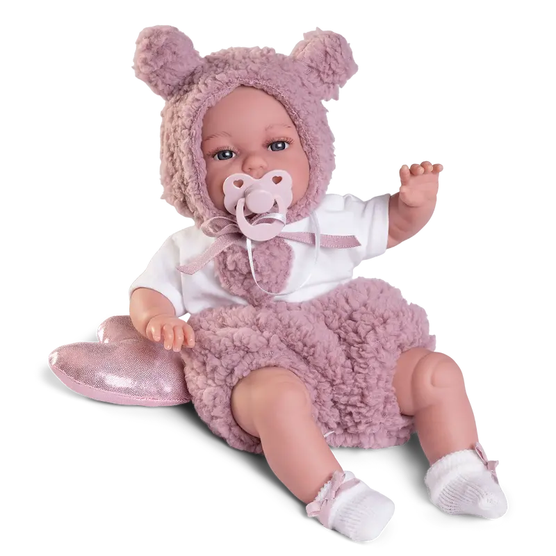Antonio Juan Baby Toneta Posturitas Heart-Themed Doll – 34 Cm 1