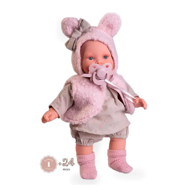 Antonio Juan Kika Lagrimitas Doll With Ear Vest – 27 Cm Miniature Emotional Toy 1