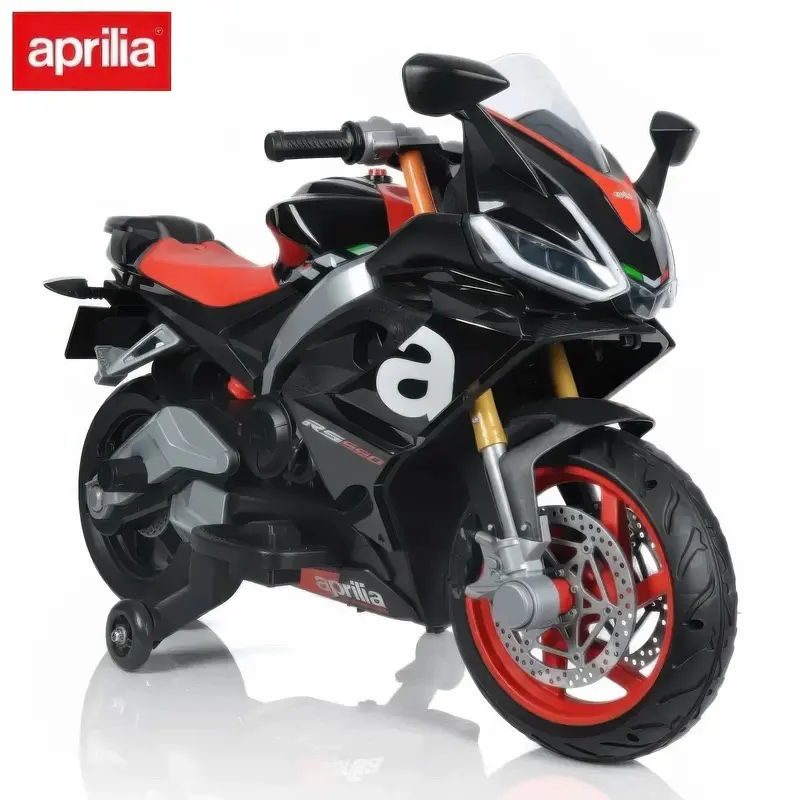 Aprilia Rs660 12V Kids Ride-On Motorbike – Matte Black 1