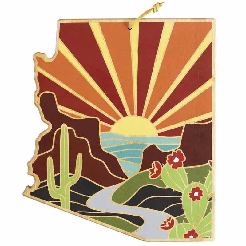 Arizona State Cutting Board Showcasing Summer Stokes’ Artistic Design 1