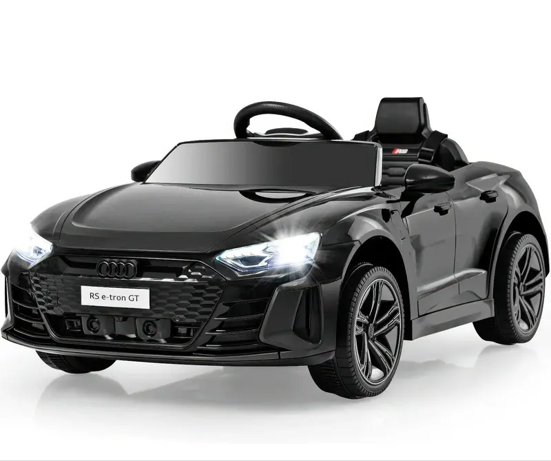 Audi E-Tron Gt Mythos 12V Ride-On Car – Black Electric Vehicle For Kids 1