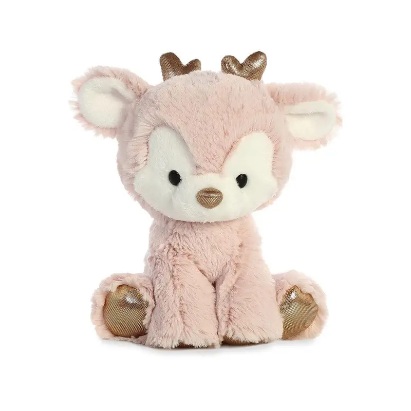 Aurora Glitzy Tots Pink Reindeer Plush – 8-Inch Soft Stuffed Toy 1