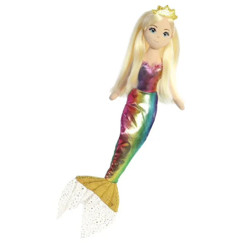 Aurora Sea Sparkles Amanda Mermaid Plush – 45Cm Large Interactive Doll 1