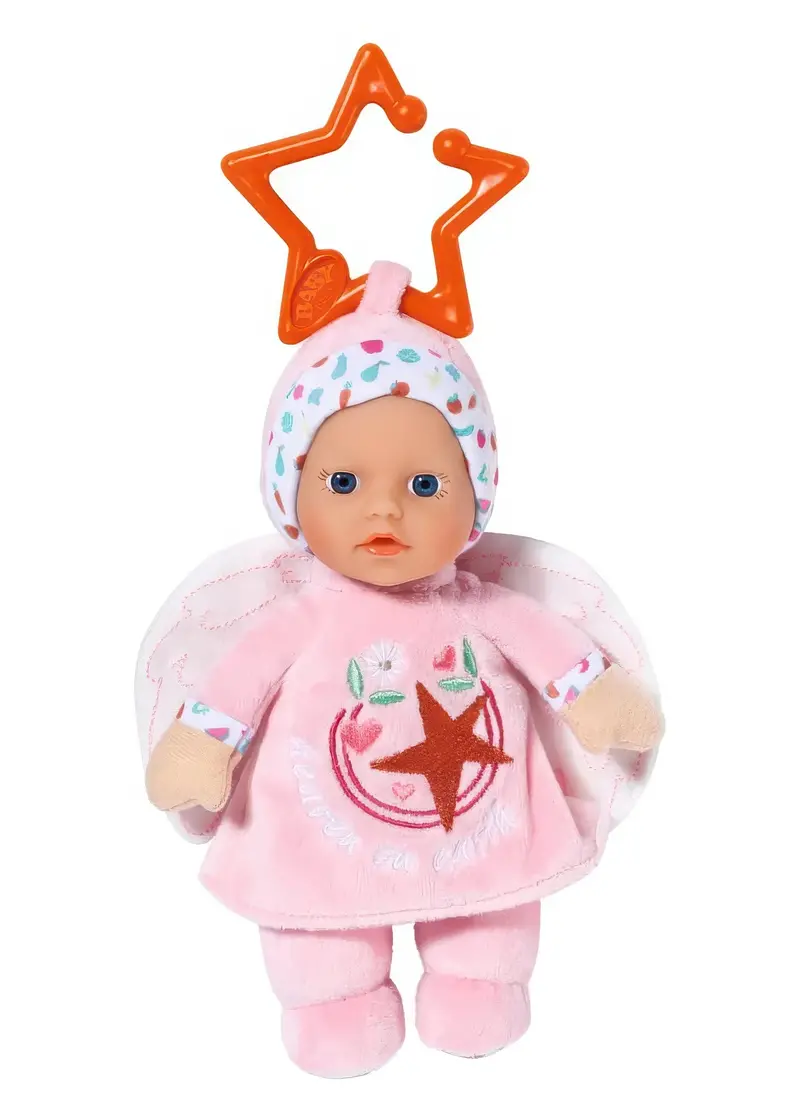 Baby Born Angel Baby Doll – 18 Cm With Wings, Rattle, And Clip-On Accessory 1