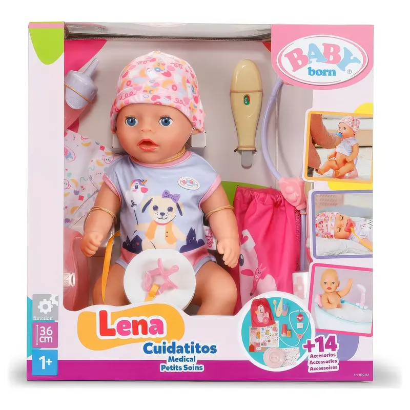 Baby Born Medical Playset Featuring Lena Doll – 36 Cm Role-Play Kit 1