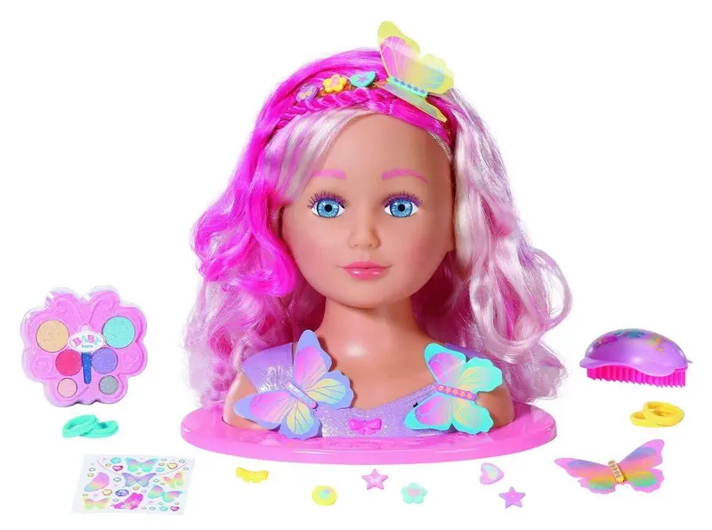 Baby Born Sister Styling Head Fairy Doll – 26-Piece Hair & Accessory Playset 1