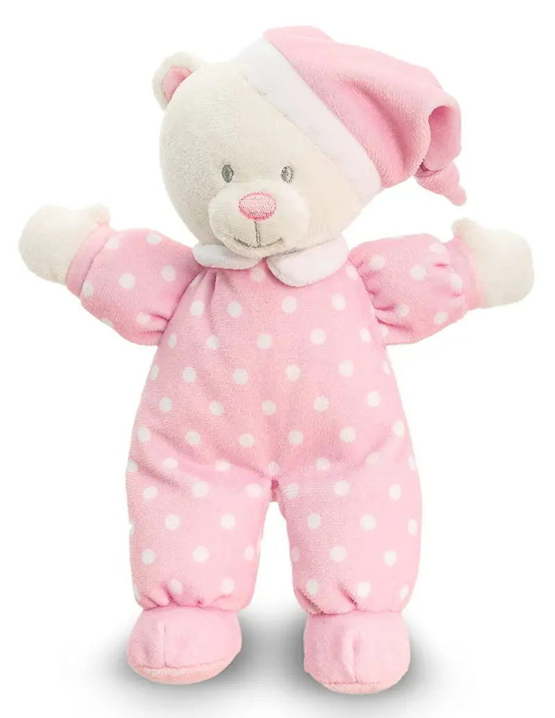 Baby Keel Soft Goodnight Bear Plush – Pink Variant 1