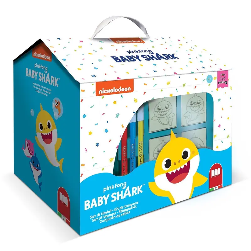 Baby Shark House Colouring & Stamp Kit – Disney 1