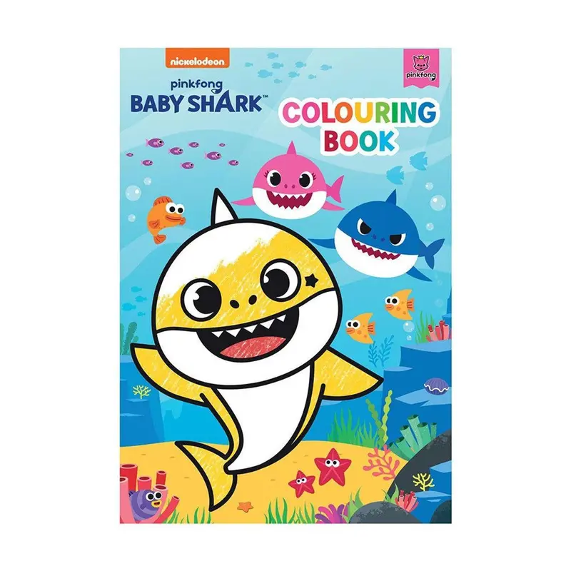 Baby Shark Themed Coloring Book With Fun Activities 1