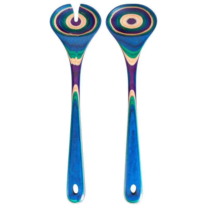 Baltique Mumbai Salad Serving Set – 11.75" Dual-Function Utensils 1