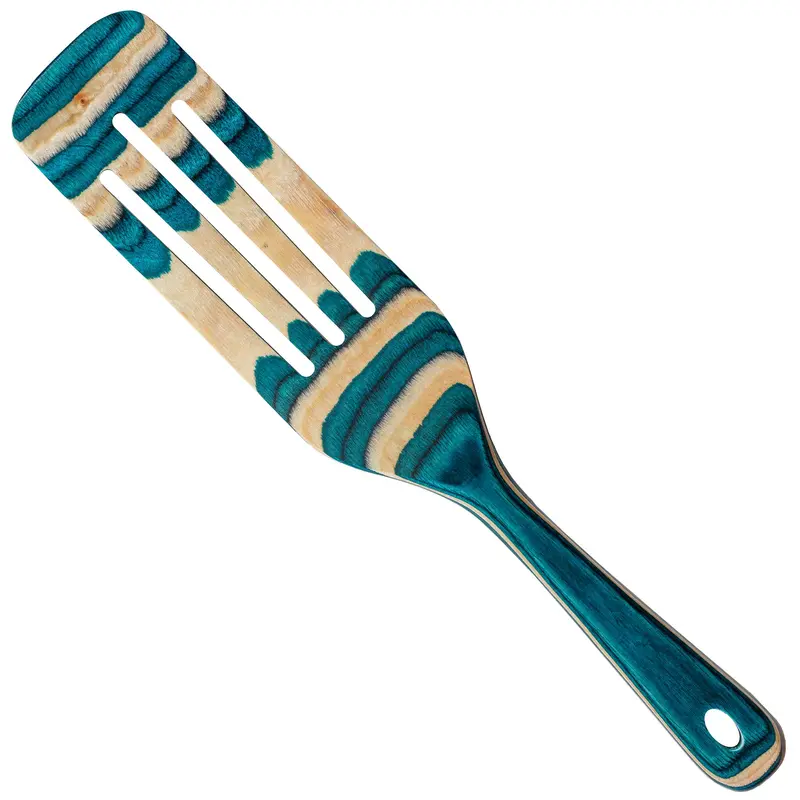 Baltique Mykonos Collection Wooden Spurtle Spoon – 13 Inch Culinary Tool 1