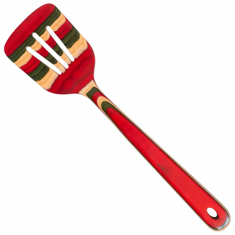 Baltique North Pole Collection Slotted Wooden Spatula – 12.5" Heat-Resistant Kitchen Tool 1