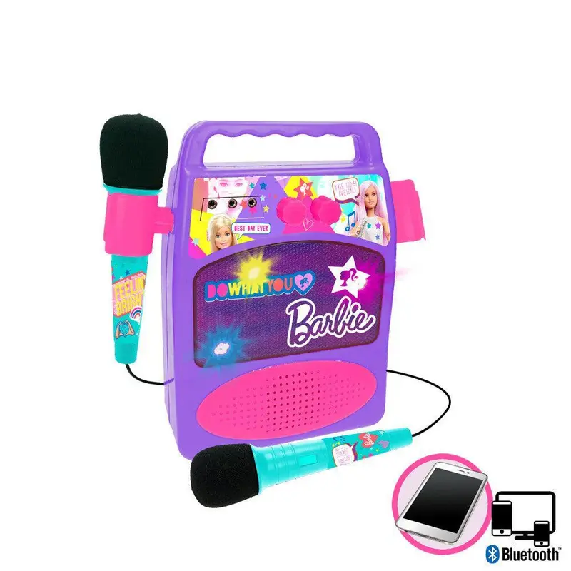 Barbie Bluetooth Sound Amplifier – Wireless Mic Speaker With Colorful Light Show 1