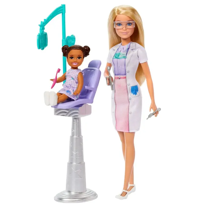 Barbie Dentist Role-Play Doll Set With Medical Tools 1