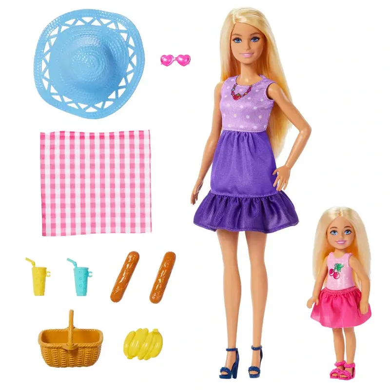 Barbie Malibu Dolls 2-Pack – Barbie & Chelsea Beach-Themed Playset 1