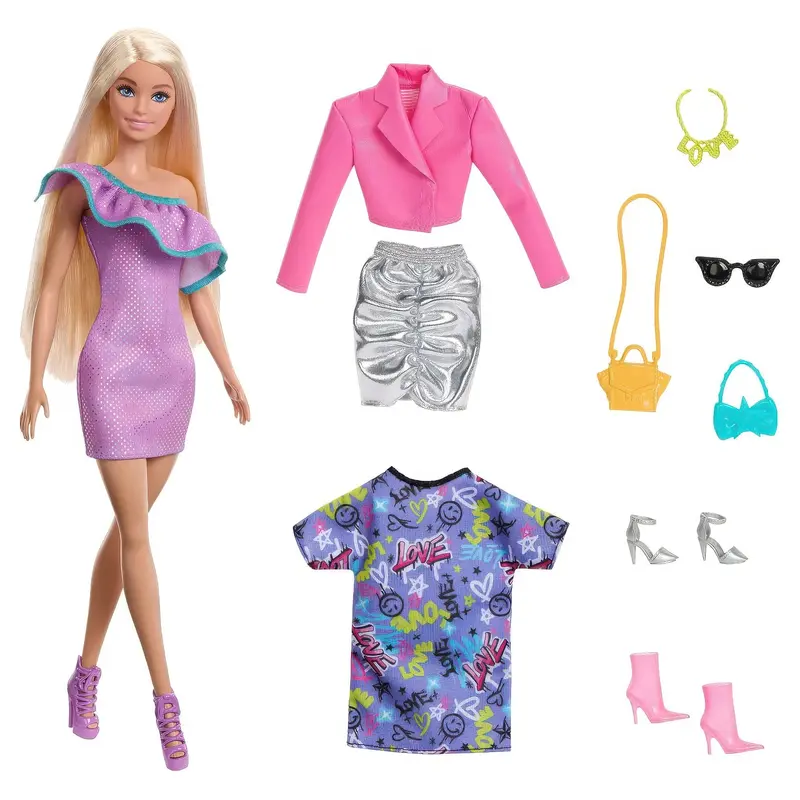 Barbie Party Pack Doll – Includes 3 Outfits And Matching Accessories 1