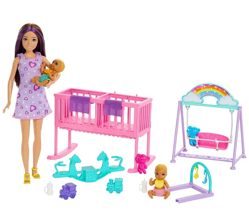 Barbie Skipper Babysitter Doll – Interactive Nursery Playset With Accessories 1