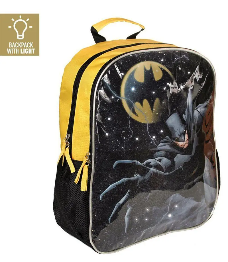 Batman Led Backpack – Illuminated 41 Cm Superhero-Themed Bag 1