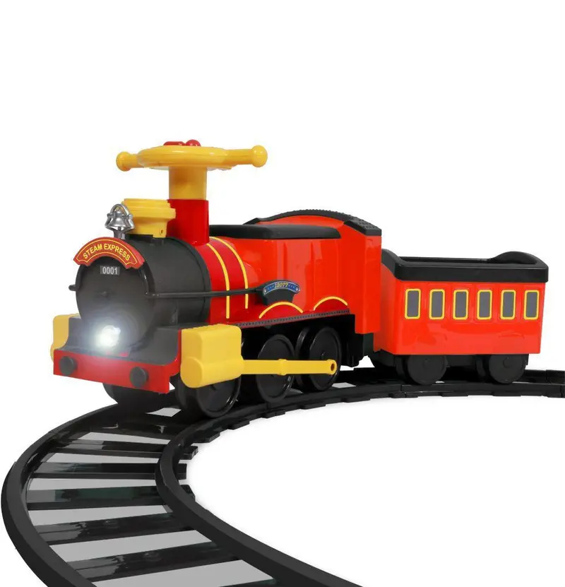 Battery-Powered Steam Train Ride-On Toy For Kids By Rollplay 1