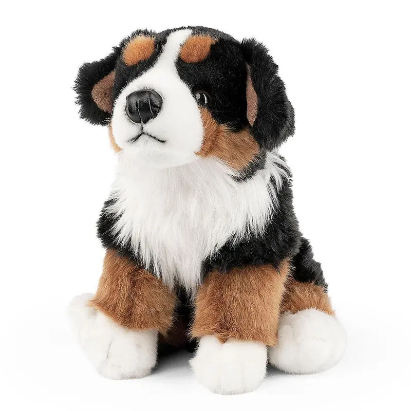 Bernese Mountain Dog Sitting Plush – 20Cm Living Nature Design 1