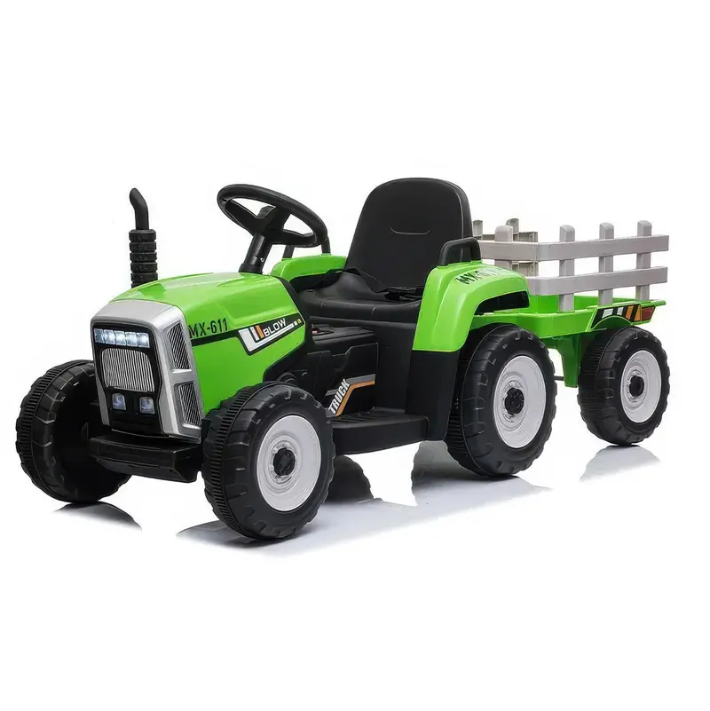 Big Farm 12V Electric Ride-On Tractor With Detachable Trailer 1