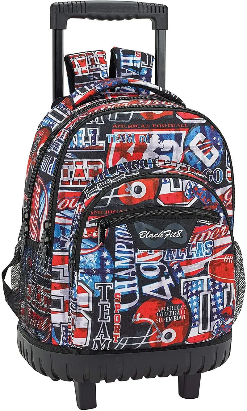 Blackfit8 Super Bowl Themed Wheeled Backpack – 45Cm 1