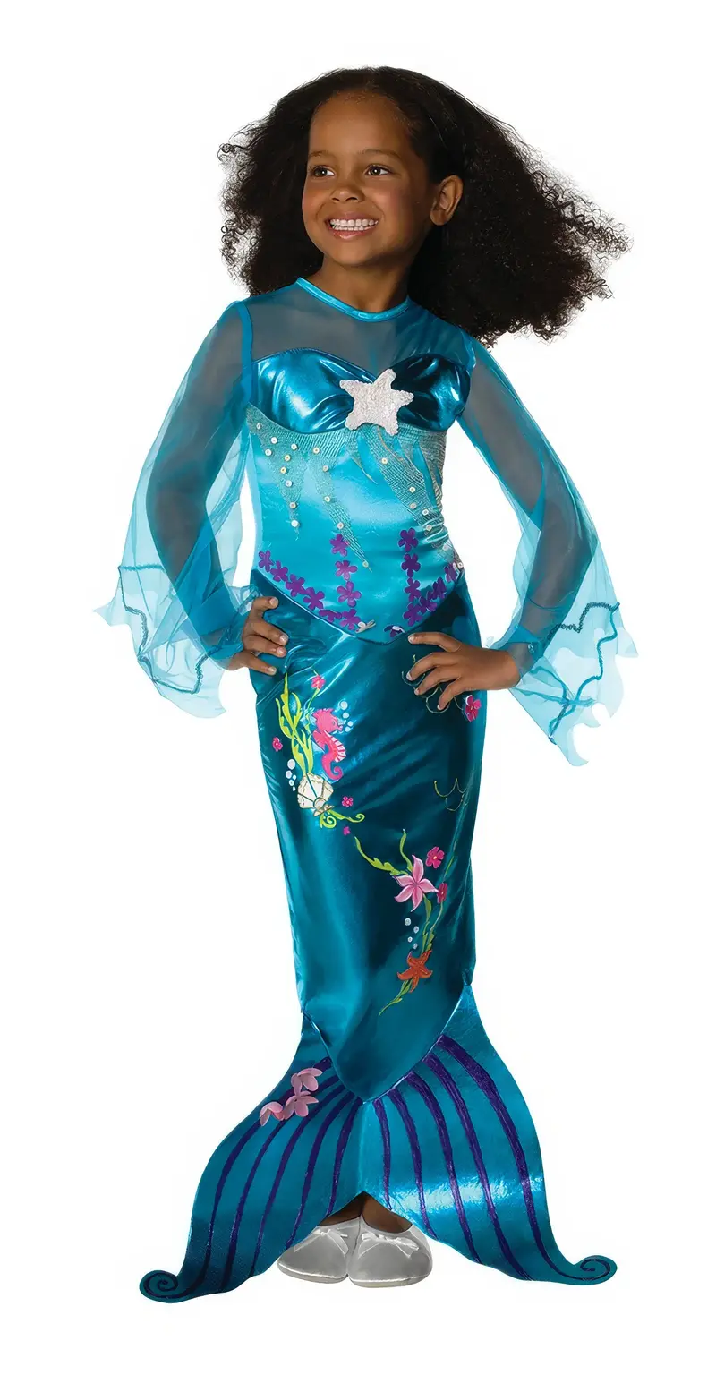 Blue Mermaid Dress – Size M Ocean-Inspired Costume 1