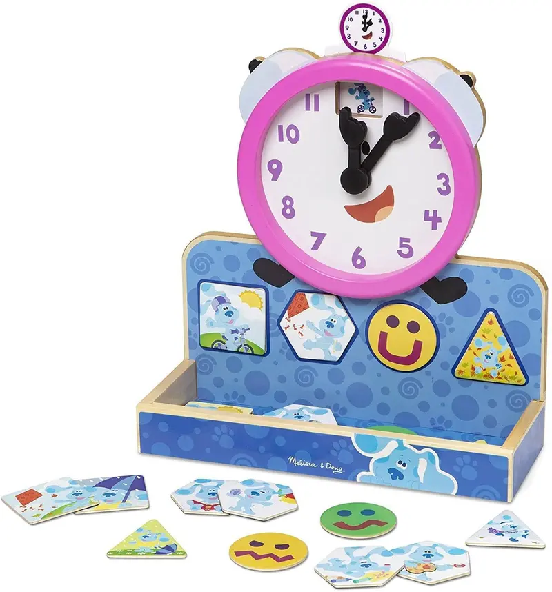 Blue’S Clues & You! Tickety Tock Magnetic Clock – Wooden Learning Toy For Time Concepts By Melissa & Doug 1