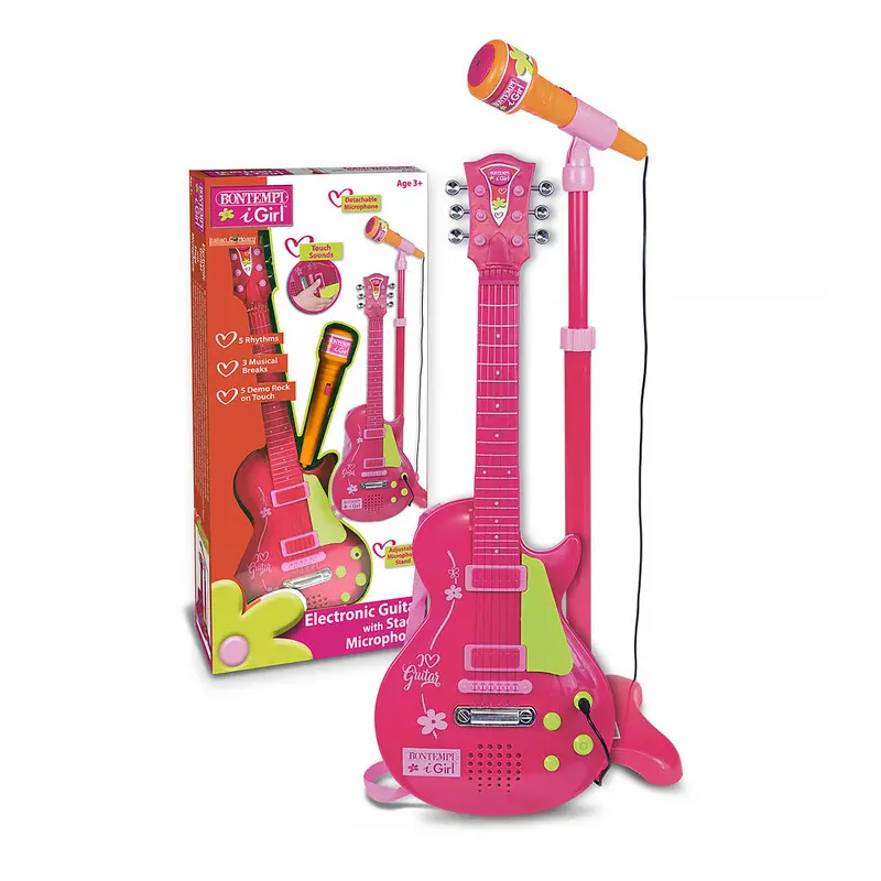 Bontempi Pink Electronic Rock Guitar For Kids 1