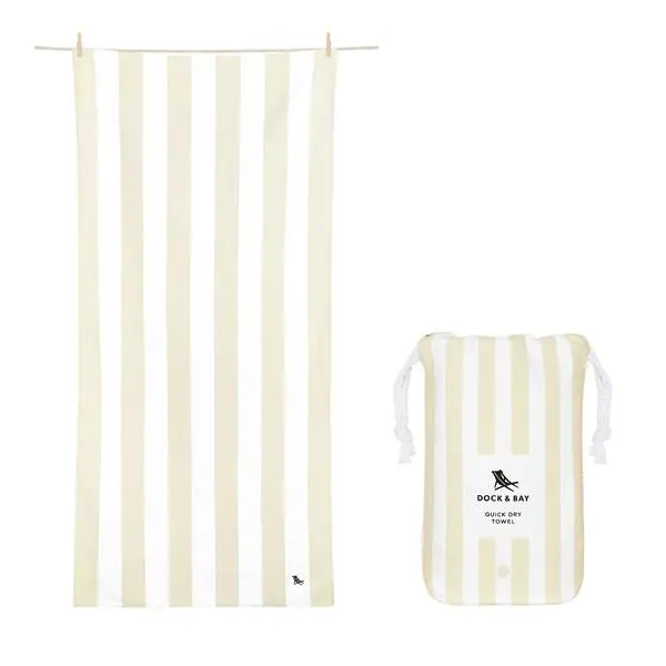 Bora Bora Beige Oversized Cabana Towel 1