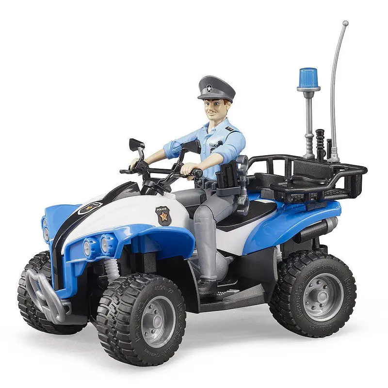 Bruder Police Quad Bike With Officer Figure And Accessories 1