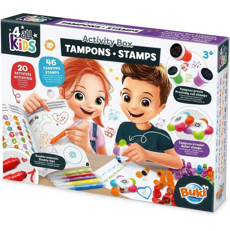 Buki Activity Stamp Set – Creative Art & Craft Stamp Collection 1