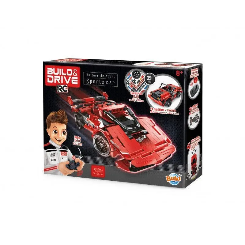 Buki Build & Drive Remote-Controlled Sports Car Kit 1