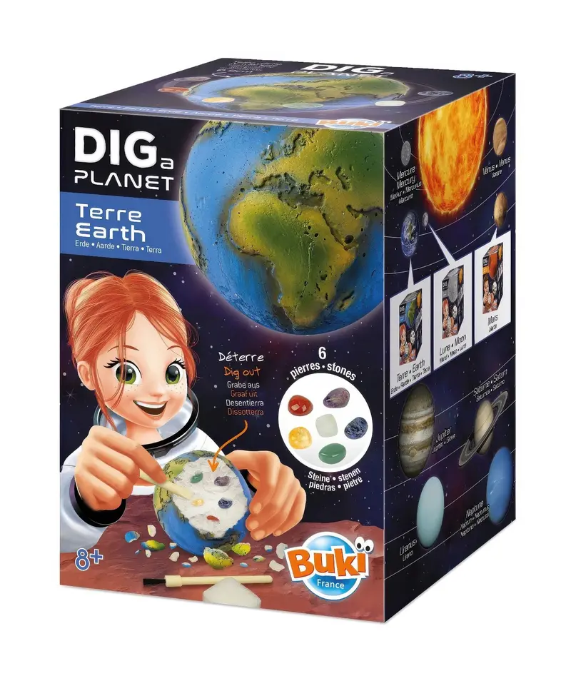 Buki Dig A Planet: Earth Discovery Kit – Geological Digging Experiment 1
