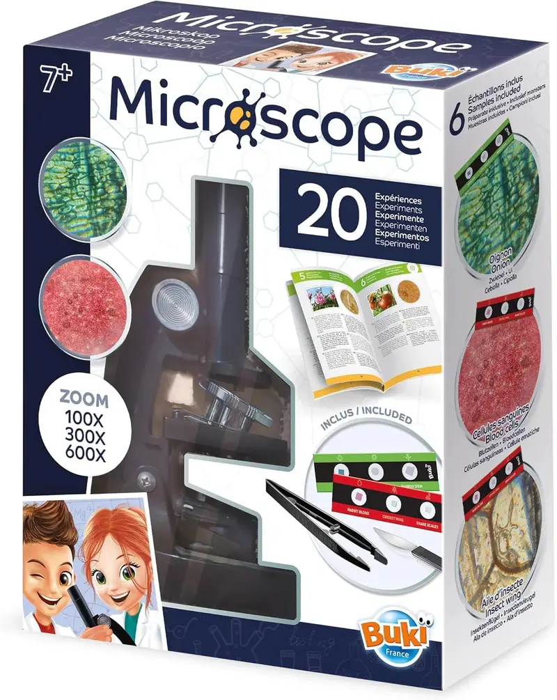 Buki Entry-Level Microscope Kit – 20 Guided Science Experiments 1