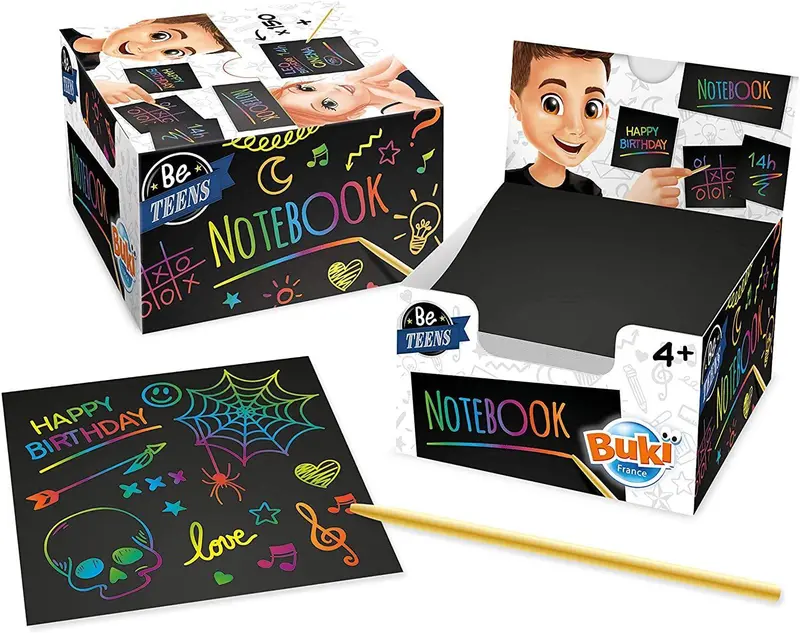 Buki France Scratch Art Notebook For Teens – Be Teens Series 1
