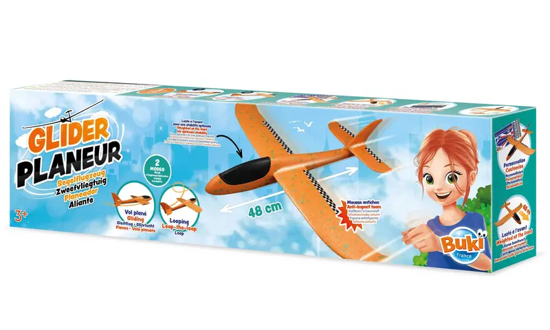 Buki France Throwing Glider – 48Cm Aerodynamic Flying Toy 1
