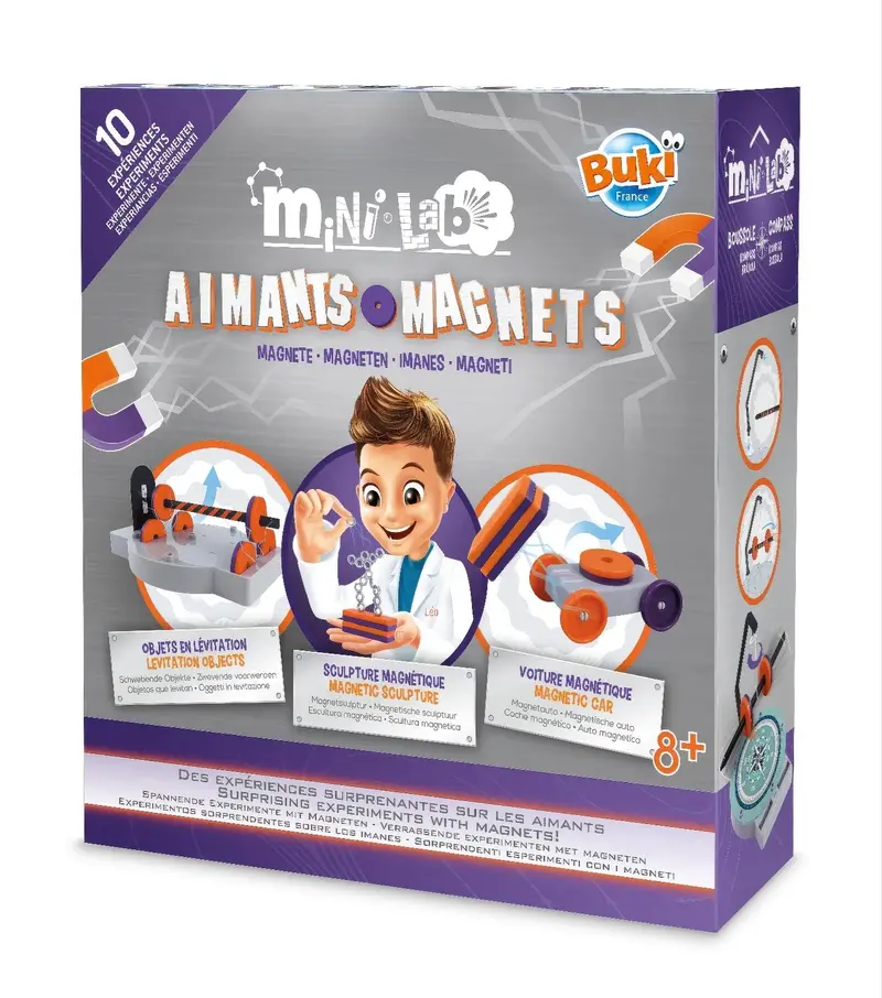 Buki Mini Lab Magnetic Science Experiment Set – Introductory Stem Kit 1